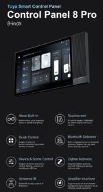 Tuya Smart Control Panel 8 Pro – 8 colių išmanusis valdymo ekranas su Alexa, Zigbee, IR ir Bluetooth - Image 2