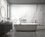 Marmuro imitacijos plytelė New Calacatta YLMWH005 – 3200x1600x12 mm - Image 5