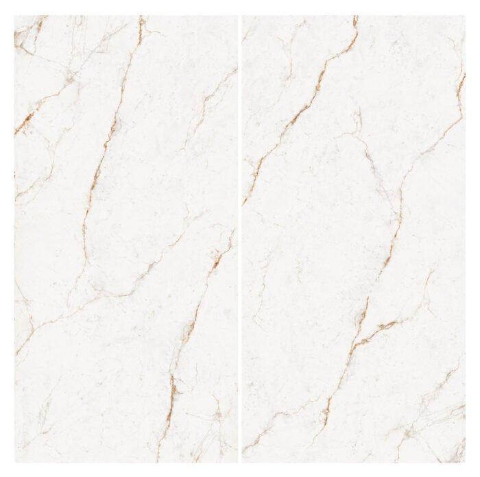 Marmuro imitacijos plytelė Venus Gold YLNMWH028, prabangi porcelianinė plokštė - Image 2