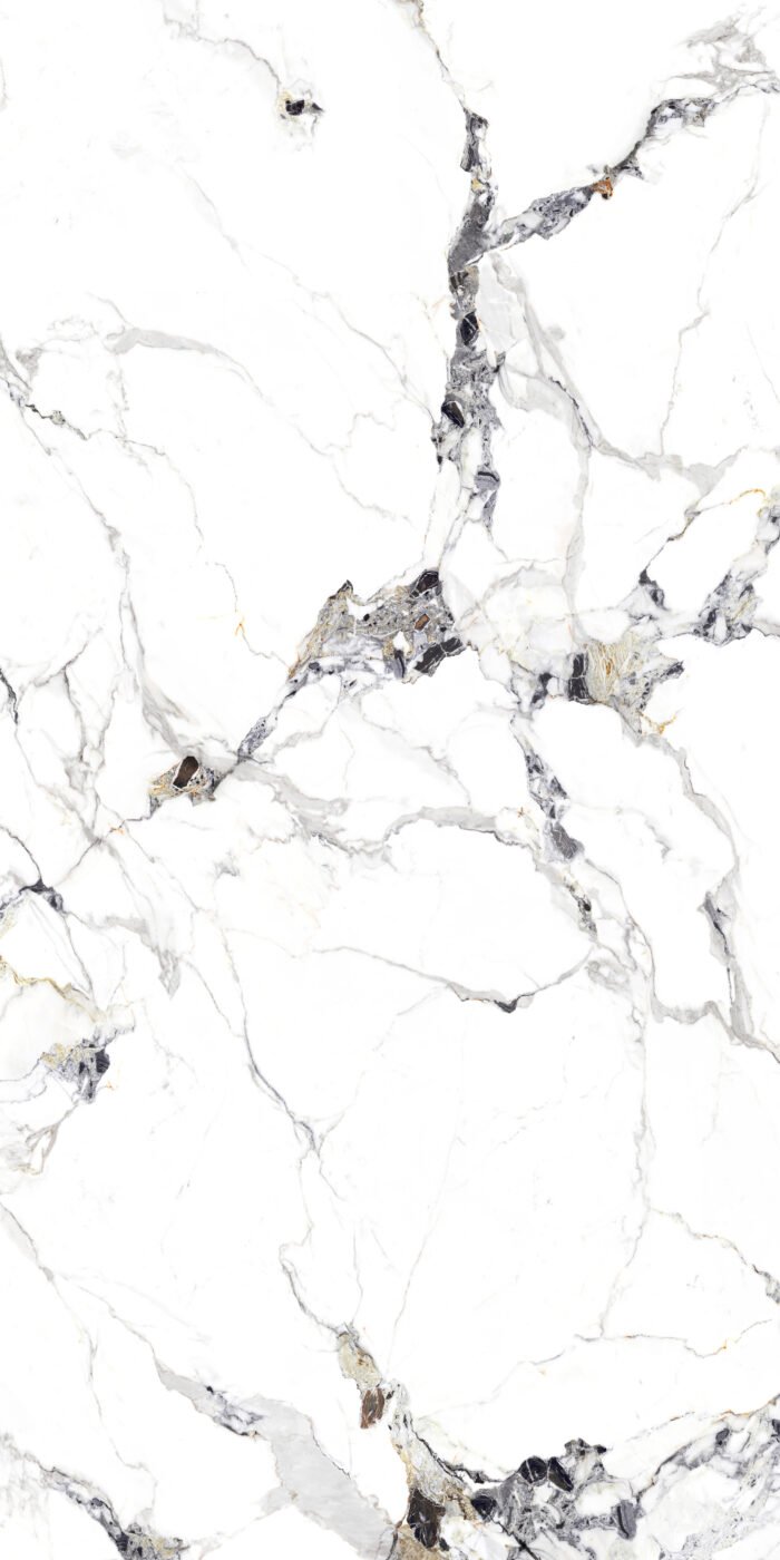 Marmuro imitacijos plytelė Petard White YLMWH033 – 3200x1600x12 mm, poliruota - Image 2
